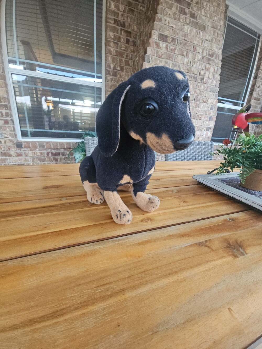 Douglas Cuddle Toys Black and Tan Dachshund Plush Dog